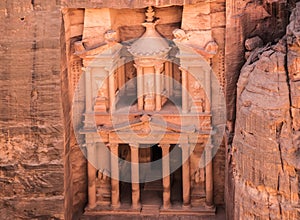 The treasury in Petra photo