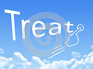 Treat message cloud shape