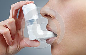 Treatment during an asthma attack photo