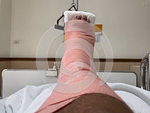 Treatment of patients with foot injuries.