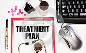 Treatment plan. A text label in the planning folder.