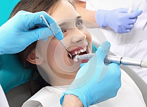 Treatment of tooth loss, the child to the dentist