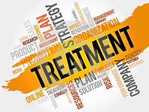 Treatment word cloud