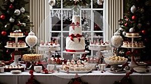 treats holiday dessert table