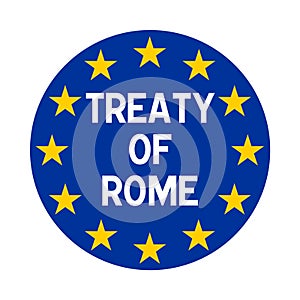 Treaty of Rome symbol icon