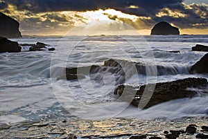 Trebarwith Strand Sundown