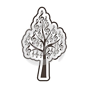 Treble Clef icon, Musical key, Musical tree