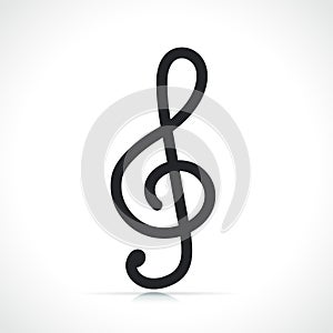 Treble clef or music icon