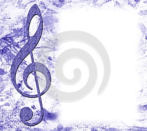 Treble Clef Musical Poster