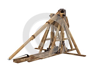 Trebuchet Siege Weapon Isolated