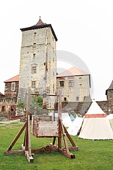Trebuchet on Svihov castle