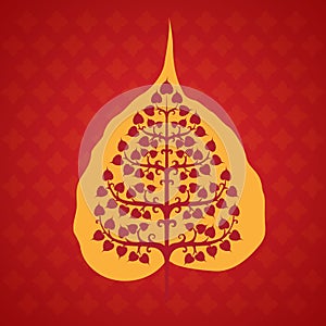Tree bodhi leaf