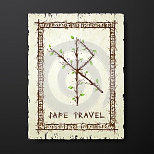 Tree branch safe travel bind rune
