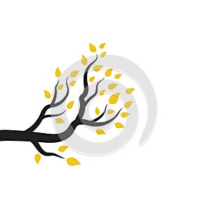 Tree branch vector ilustration design