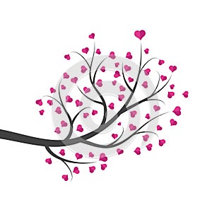 Tree branch vector ilustration design