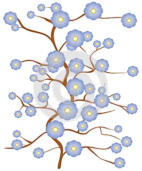 Tree Branches with Flowers