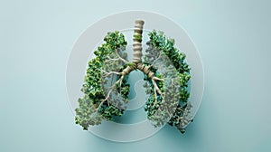 The Lungs Tree Concept.AI generated image