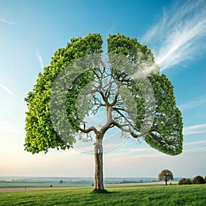 Tree in Shape of Lungs, Eco Concept
