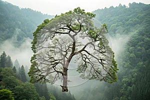 Tree in Shape of Lungs, Eco Concept