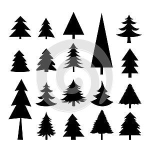 Tree Christmas Icon Vector