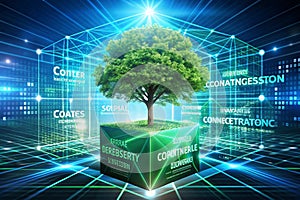 Tree growing on Circuit Digital Cube