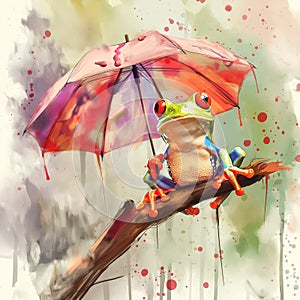 Tree frog illustration