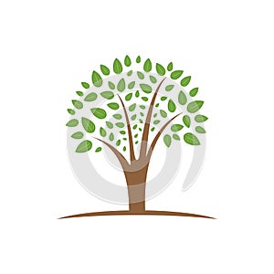 Tree Growth and Prosperity Symbol Logo Design