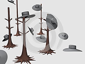 Tree Hanger Hat Decor_Raster