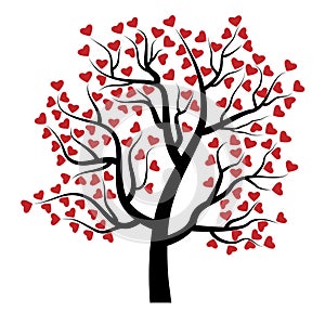 Tree with hearts