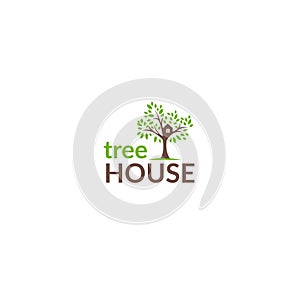 Tree house logo -Stock vector