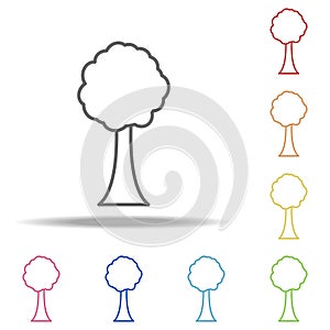 tree icon. Elements of web in multi colored icons. Simple icon for websites, web design, mobile app, info graphics