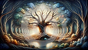 The Tree of Knowledge - AI generated image