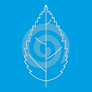 Tree leaf icon, outline style