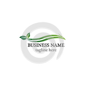 Tree leaf vector logo design