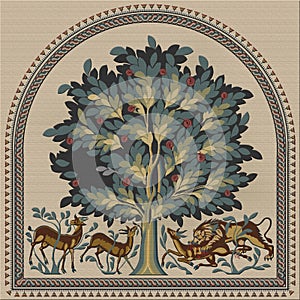 `Tree of Life` mosaic