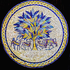 Tree of Life Mosaic Madaba Jordan