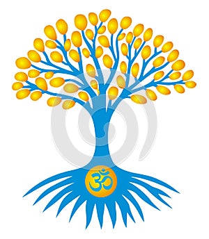 Tree of life. Spiritual and ecological sign. Symbol of different cultures and religions.