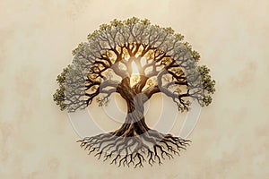 Tree of Life with Sunlight