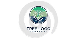 Tree logo with creative unique concept Premium Vector part 2
