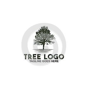 Tree logo design inspiration vector template