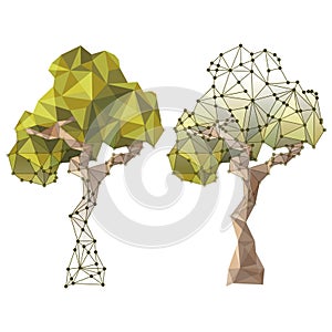 Tree in low poly style