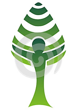 Tree-man logo