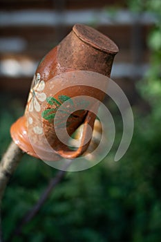 The tree with pot in Maramures, traditional, close up