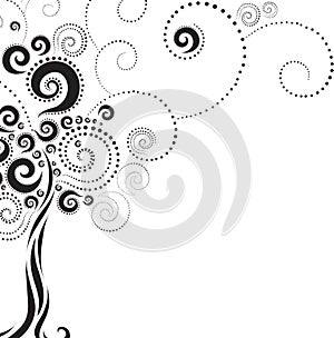 Tree shape from twirls