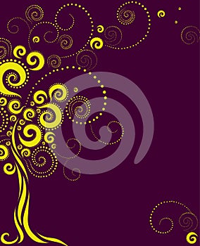 Tree shape from twirls