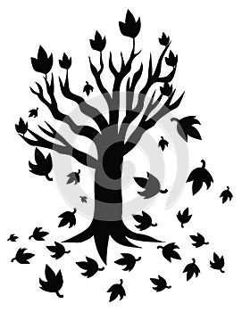 Tree silhouette illustration