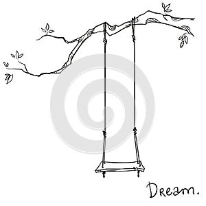 Tree with a swing