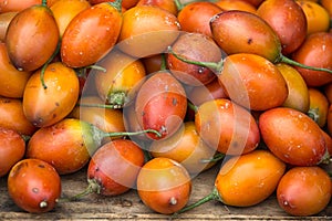 Tree tomato also known as tamarillo in Ecuador