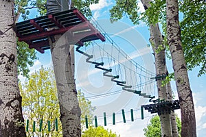 Tree top adventure park