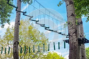 Tree top adventure park